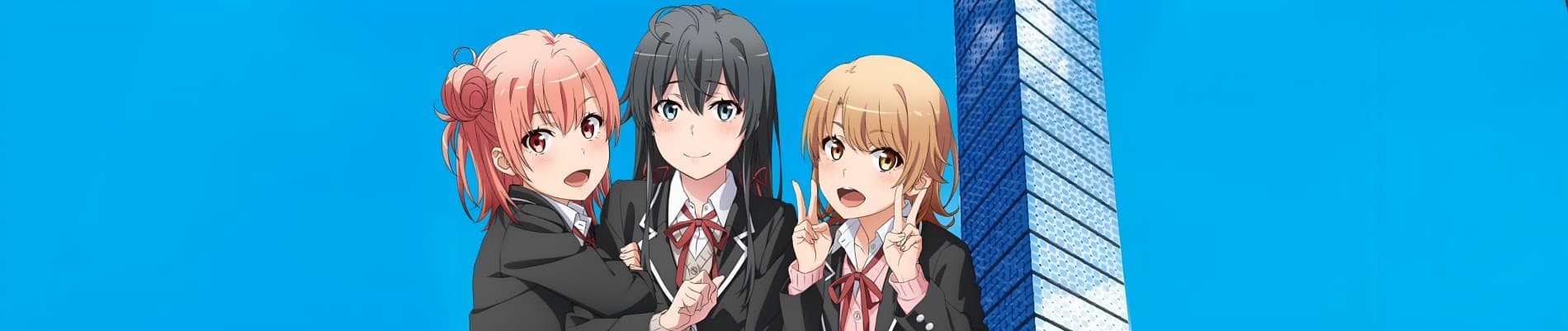 Banner for Yahari Ore no Seishun Love Come wa Machigatteiru. Kan: Dakara, Shishunki wa Owarazu ni, Seishun wa Tsuzuiteiku.